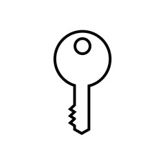 key house door isolated icon