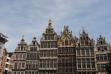 Fototapeta na wymiar Peculiar houses in Belgium