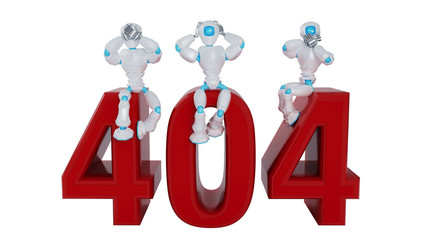 Can't see hear speak robots on 404 error numbers. 