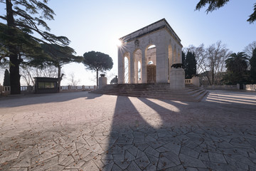 Fototapeta na wymiar Garibaldi Memorial in Rome, Italy