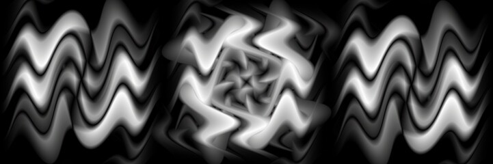 Digital art, high resolution panoramic abstract 3D objects, Germany