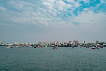 Tourist city on the sea