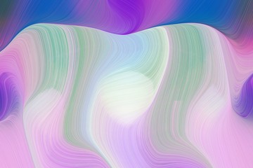 Obraz premium artistic wave lines with modern soft curvy waves background illustration with thistle, teal blue and moderate violet color