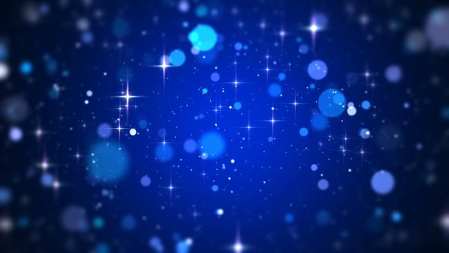 blue dream sparkling stars background glittering