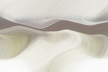 Fototapeta premium fluid artistic waves with elegant curvy swirl waves background design with light gray, gray gray and dark gray color