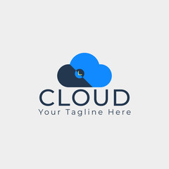 cloud logo template design suitable for your business logo