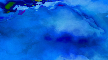 Fototapeta na wymiar Blue Watercolor Texture