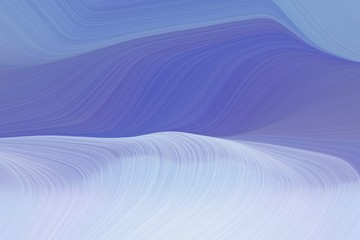 fluid artistic waves with elegant curvy swirl waves background illustration with slate blue, lavender blue and light pastel purple color