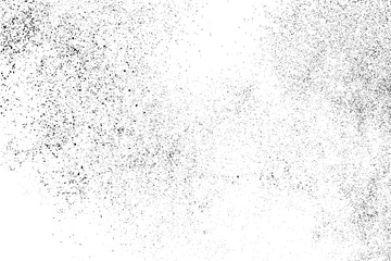 Black Grainy Texture Isolated On White Background. Dust Overlay. Dark Noise Granules. Digitally Generated Image. Vector Design Elements, Illustration, Eps 10.