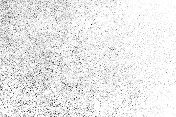 Black Grainy Texture Isolated On White Background. Dust Overlay. Dark Noise Granules. Digitally Generated Image. Vector Design Elements, Illustration, Eps 10.
