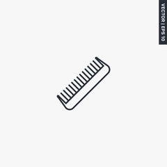 Fototapeta na wymiar Comb, linear style sign for mobile concept and web design