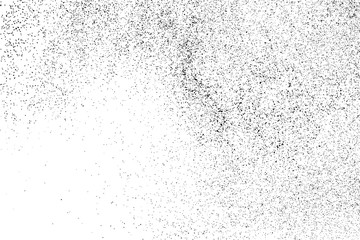 Black Grainy Texture Isolated On White Background. Dust Overlay. Dark Noise Granules. Digitally Generated Image. Vector Design Elements, Illustration, Eps 10.