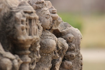 detail of a stone carving