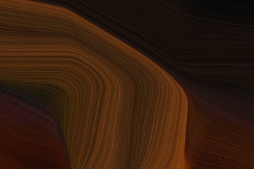 Obraz premium fluid artistic waves with abstract waves illustration with very dark red, chocolate and saddle brown color