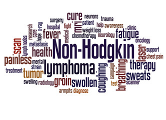Non-Hodgkin lymphoma word cloud concept