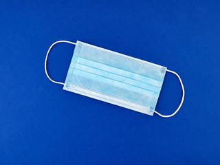 Disposable mask against infectious diseases transmitted by airborne droplets.
