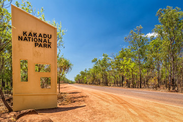 Entrance gate to Kakadu National Park, Northern Territory, Australia