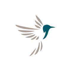 hummingbird corporate logo. Bird icon design © Wahyu