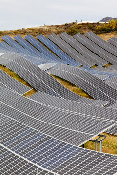 A photo voltaic solar power station near Lucainena de las Torres, Andalucia, Spain.