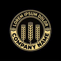 Wheat logo. Vector and illustration.