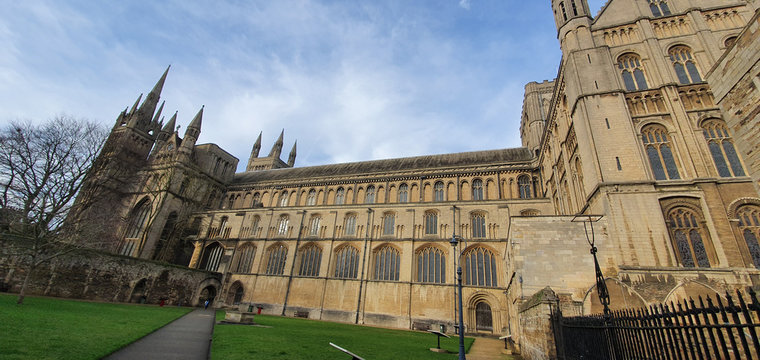 Peterborough Cambridshire, U.K., - January 28, 2020 - lost chapel of virgin Mary Peterborough cathedral historical building, famous place to visit in U.K.