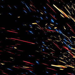 splashes of paint splatters flying in different directions. vector