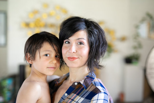 Puerto Rican Mother and Son