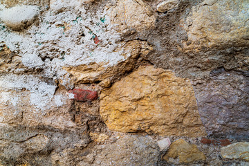 Natural outdoor stone vintage textured background.