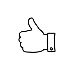 Like button vector image.