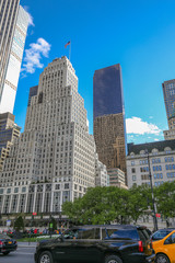 Obraz premium New York. USA.April 2019.Famous landmark. Skyline architecture. Urban cityscape.