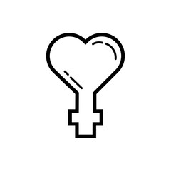 happy valentines day heart female gender line style