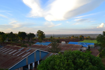 Fototapeta premium african sunset and skies