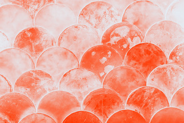 Fish scales japanese pattern. Lush lava gradient abstract background, copy space © kvitkanastroyu