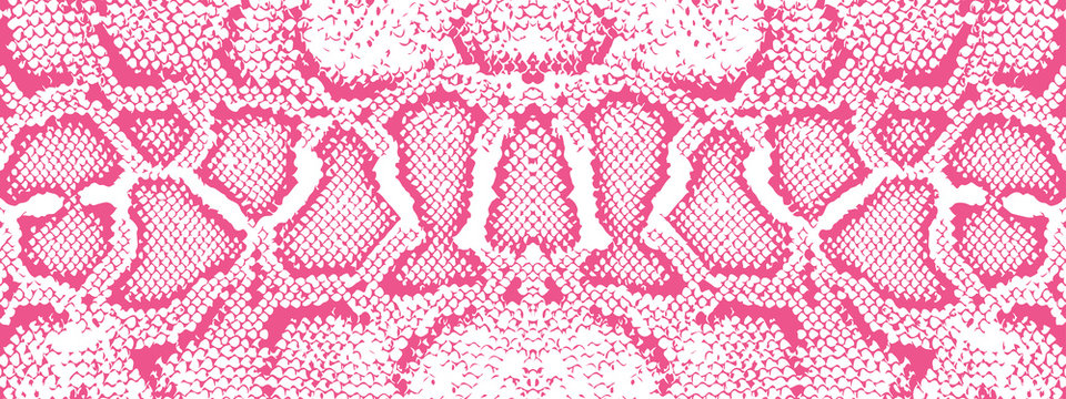 Print texture pattern pink white snake
