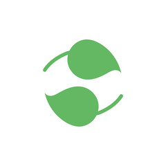 leafs plant ecology flat style icon