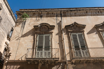 historical apartments with balcony in Lecce, Italy