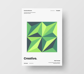 Amazing business presentation vector A4 vertical orientation front page mock up. Modern corporate report cover abstract geometric illustration design layout. Company identity brochure template.