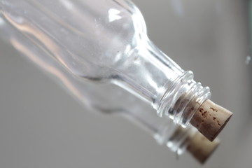 Glass bottle. 