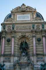 saint michel fountain paris, archangel Michael 