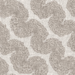 Ragged worn aging beige canvas burlap tan wrinkled crumpled noisy graphical tile. Stained distressed mottled worn effect weathered damaged folk design. Seamless repeat raster jpg pattern swatch. - 322647135