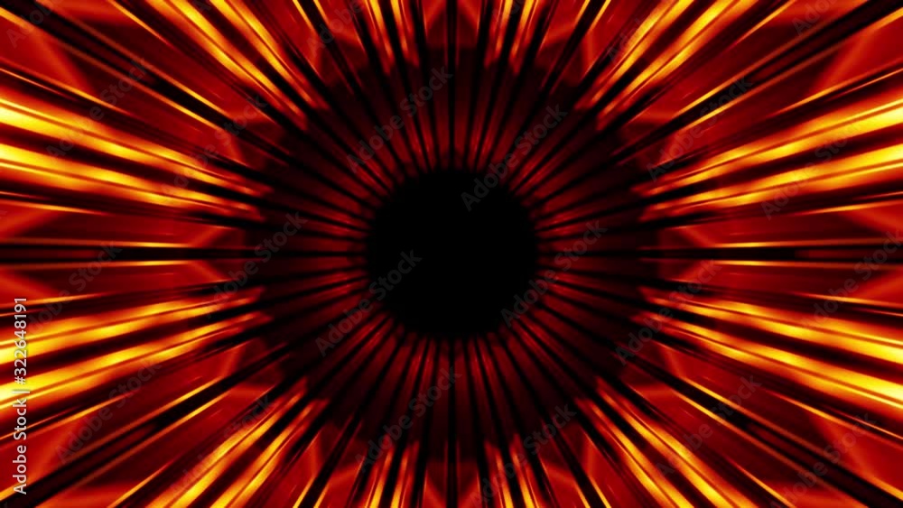 Wall mural abstract tunnel 3d render animation