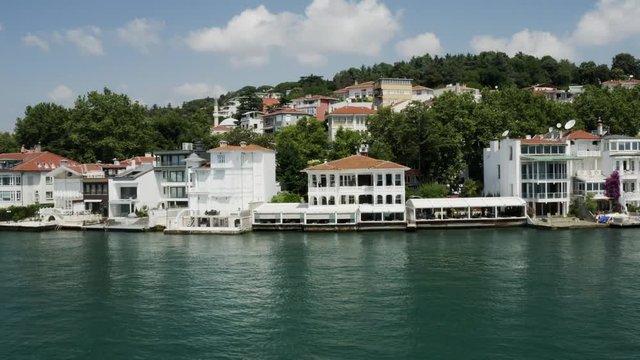 Sea and Waterside Houses Aerial View 3