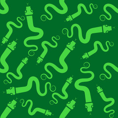 Beautiful Seamless Pattern With Snakes . Textile. Vector