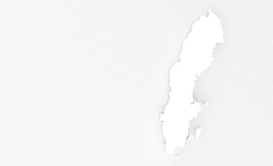 Fototapeta na wymiar 3d render map of scandinavia countries. norway, finland, sweden map.