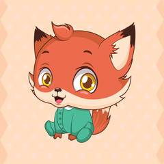 Cute baby fox mascot set - baby accessories