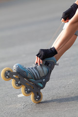 leg of Roller skater