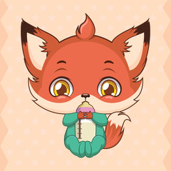 Cute baby fox mascot set - baby accessories