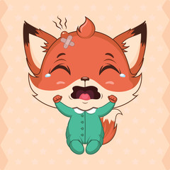 Cute baby fox mascot set - baby accessories