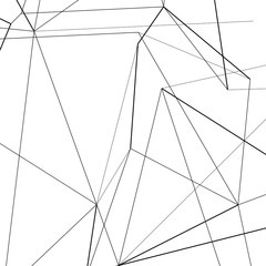 Abstract connecting and overlapping lines. Vector illustration