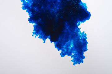 Obraz premium ink stain in water on a light background